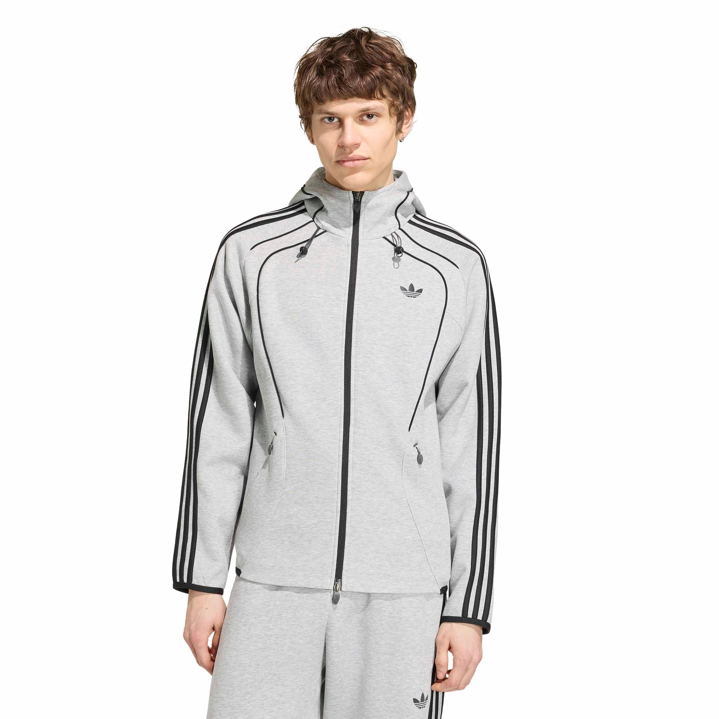 adidas Originals Men's Spacer Teamgeist 26 Cutline Full-Zip Jacket - Grey - GREY